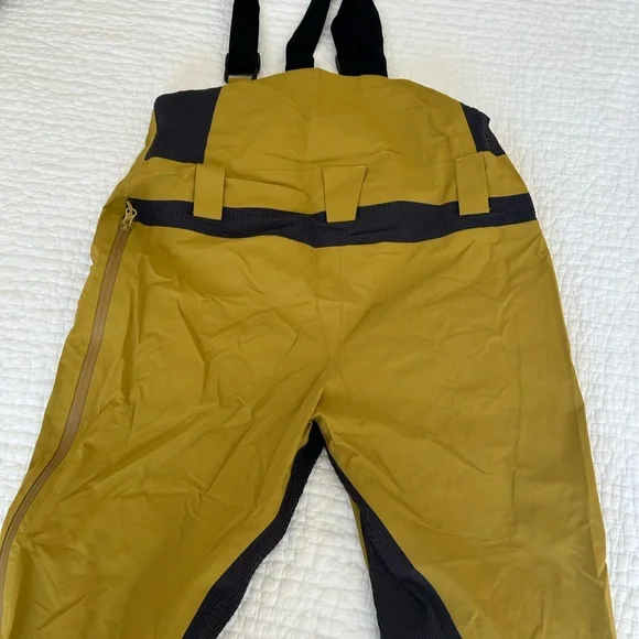 Outdoor Research Mustard Yellow Hemisphere Goretex Ski Bib - Picture 11 of 15